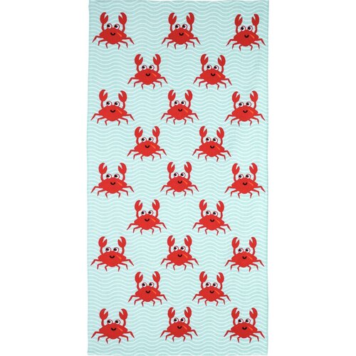 Crazy Crabs strandtörölköző, 70 x 140 cm