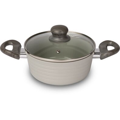 Lamart LT1266 ponev s pokrovom Stripe, premer 18cm