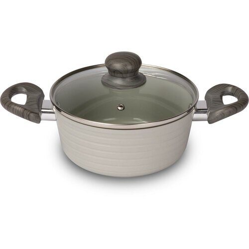 Lamart LT1266 cratiță cu capac Stripe, diametru 18cm