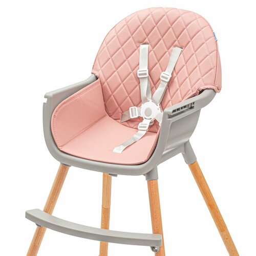 Baby Mix Freja wooden etetőszék, rózsaszín