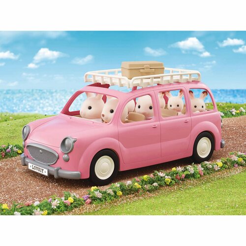 Sylvanian Familie 5535 Familienauto Rosa Van