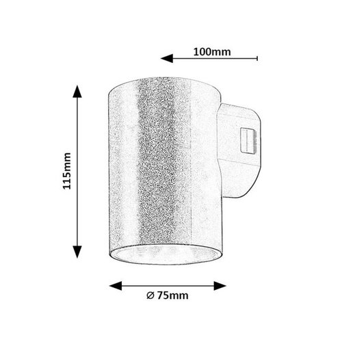Rabalux 77161 zewnętrzna lampa ścienna LED Urfa, 9 W, IP65, biały