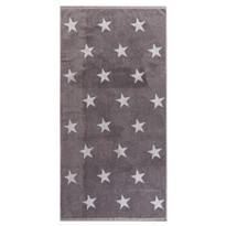 Рушник для ванни Stars сірий, 70 x 140 см