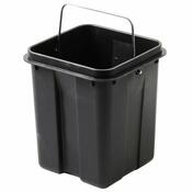 AQUALINE GAQ006 Hranatý odpadkový koš SIMPLE LINE 6 l, leštěný nerez