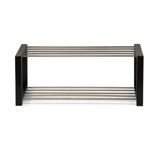 Metalowa szafka na buty FRAME 2, czarna