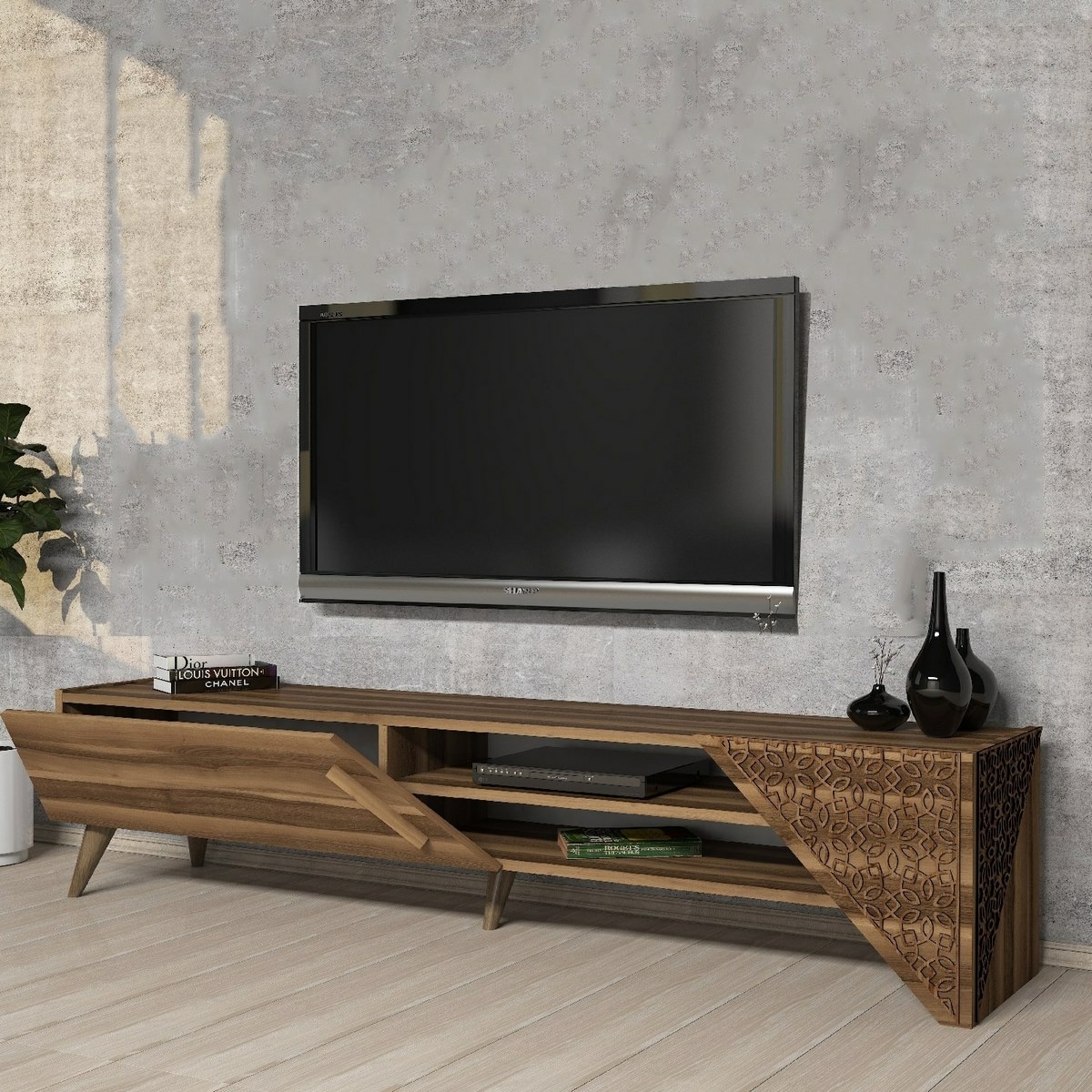 Televízny stolík Beril Walnut