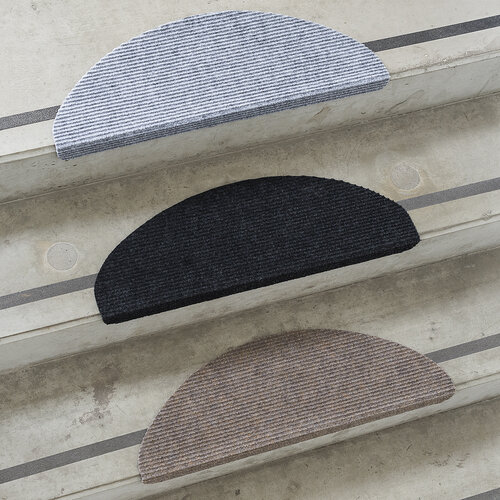 Stufenmatte Quick Step grau, 24 x 65 cm, 5er-Set