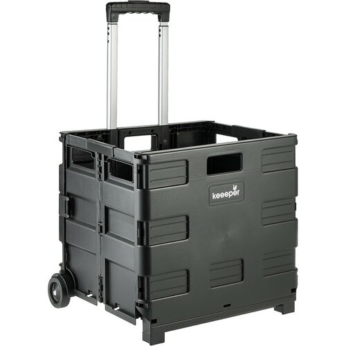 Keeeper Skládací nákupní vozík Olli 65 l Black