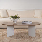 Konferenčný stolík Sable Walnut White