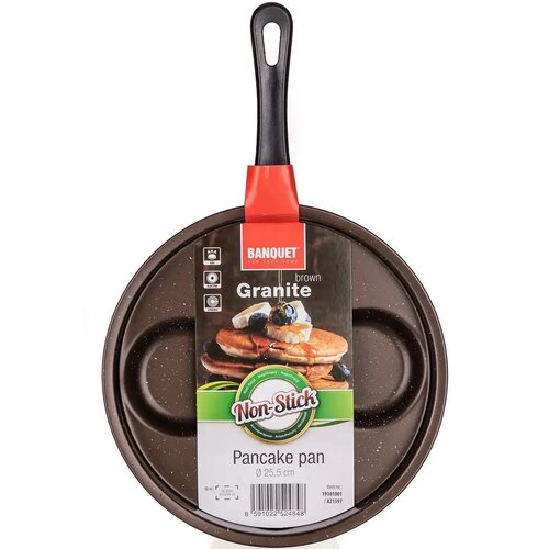 Banquet Pfanne für 4 Hefepfannkuchen GRANITE  Brown, 24 cm