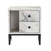 Nočna omarica Glimmer Fressia Marble Black