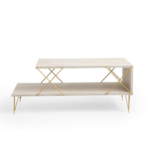 Couchtisch Loire Gold Travertine