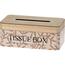 Box na vreckovky Fazonetto hnedá, 24 x 14 x 10 cm