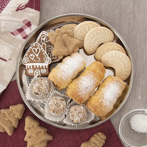 Orion Edelstahltablett Durchmesser 23 cm