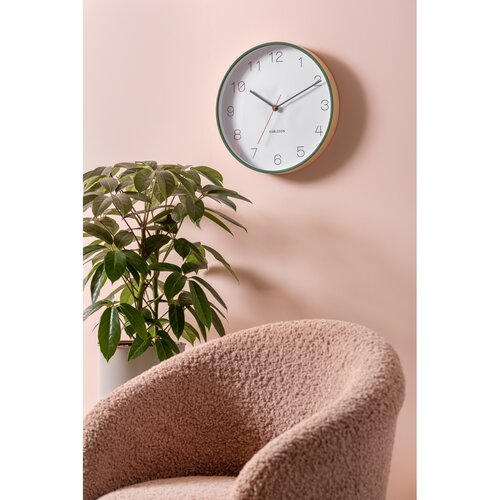 Karlsson 5926GR designerski zegar ścienny 40 cm, zielony