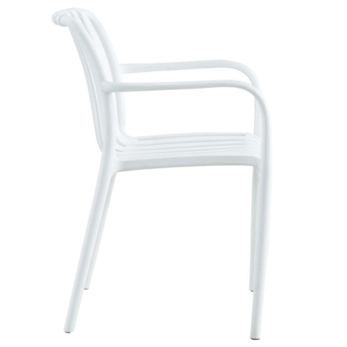 Gartenstuhl 45,5 x 57 x 45/81 cm, weiß