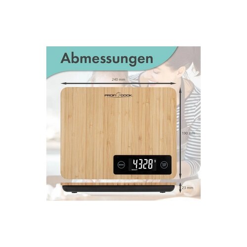 ProfiCook KW 1271 bambusowa waga kuchenna