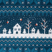 Lenjerie de pat 4Home Winter village, din bumbac, 160 x 200 cm, 70 x 80 cm