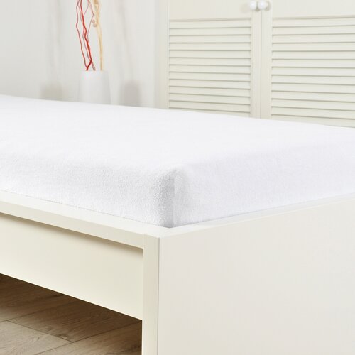 4Home prześcieradło frotte Perfect biały, 90 x 200 cm