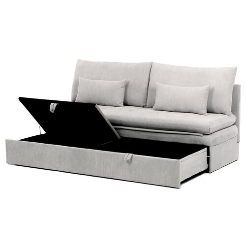 Rozkładana sofa trzyosobowa ASB-4740 BGE2,manżestrowa, beżowa