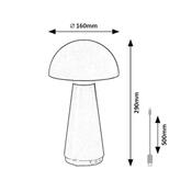 Rabalux 76007 Ishtar LED asztali lámpa, 3 W, fekete