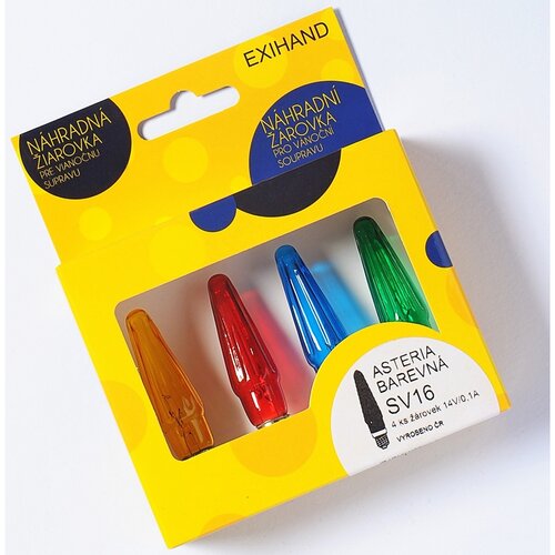 Żarówki Blistr Asteria kolorowy, 4 szt., 14 V/0,1 A