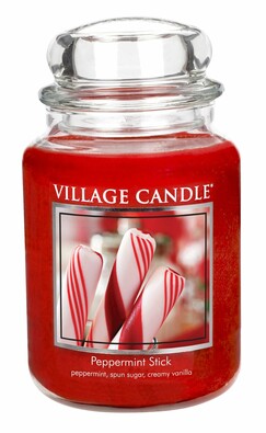 Village Candle Vonná svíčka Mátové lízátko - Peppermint Stick, 645 g