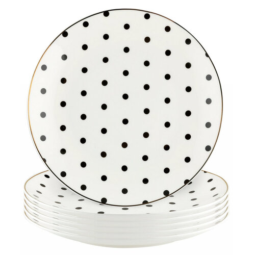 Florina Dessertteller-Set Punkt 20 cm, 6 Stück