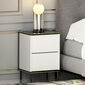 Noční stolek Imaj White Marble