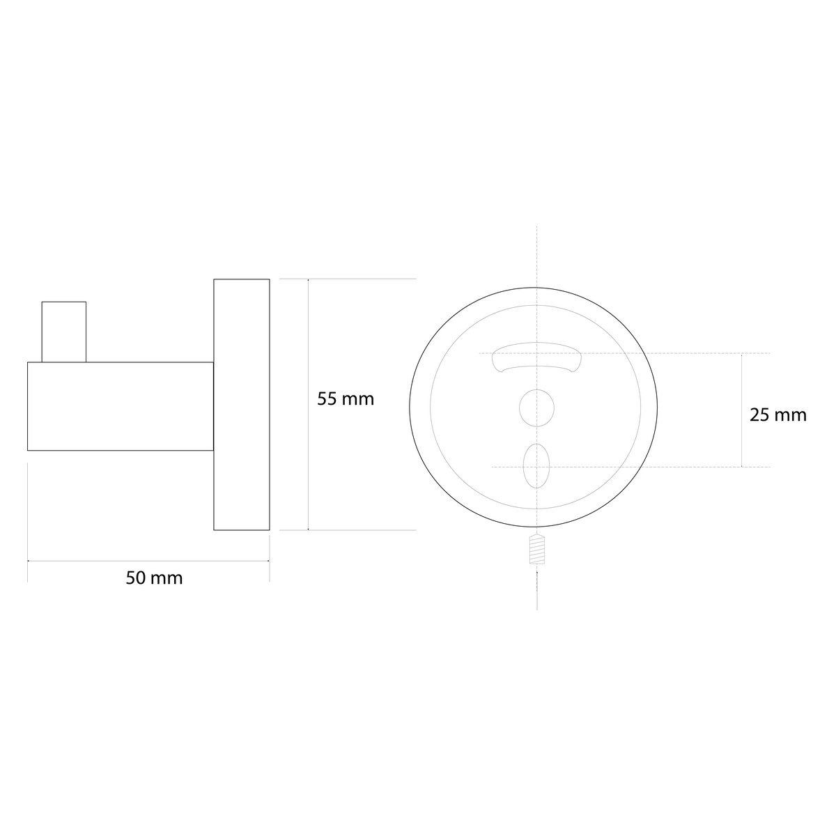 Sapho XR205GB X-Round arany horog, arany termék 2. képe
