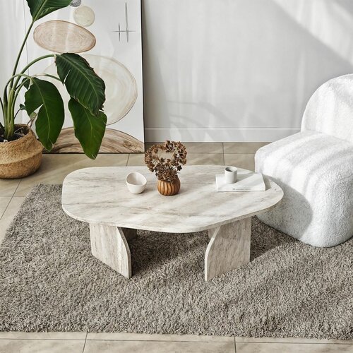 Konferenční stolek Rock Travertine