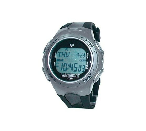 Náramkové hodinky DCF Multiband, černá + šedá