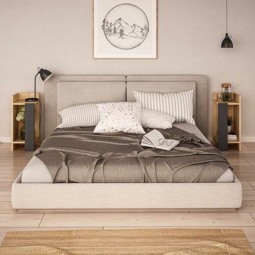 Éjjeliszekrény Elos Oak, 2 db