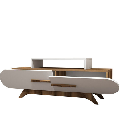 Masă TV Rose Walnut Alb