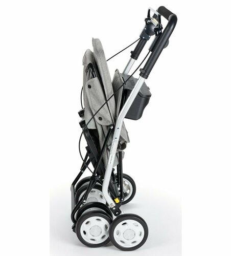 Carlett Senior Comfort nakupovalna torba nakolesih 29 l, siva