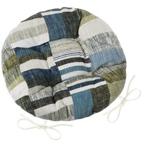 Pernă scaun matlasată rotundă Bellatex EMA Gresiealbastru-gri, 40 cm Pernă scaun matlasată rotundă Bellatex EMA Gresiealbastru-gri, 40 cm
