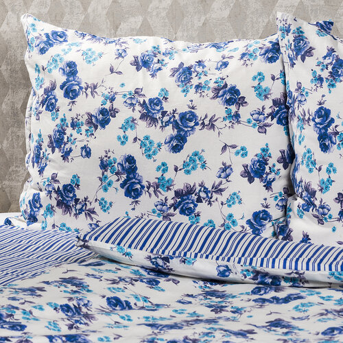 Lenjerie pat 1 pers. Flower, bumbac,  140 x 200 cm, 70 x 90 cm