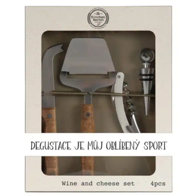 Bohemia Gifts Set cadou pentru tăiat brânză -Sportul preferat
