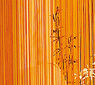 Motúzková záclona Aga, oranžová, 150 x 250 cm