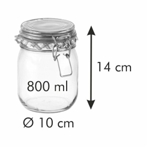 Tescoma Słoik na przetwory z klipsem DELLA CASA, 800 ml