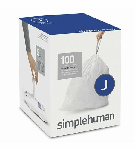 Obrázok Simplehuman Vrecká do koša typ J, 30-45l, 5 x balenie po 20 ks (100 vreciek) (CW0238)