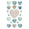3D наклейки Hearts, 8 x 14 см