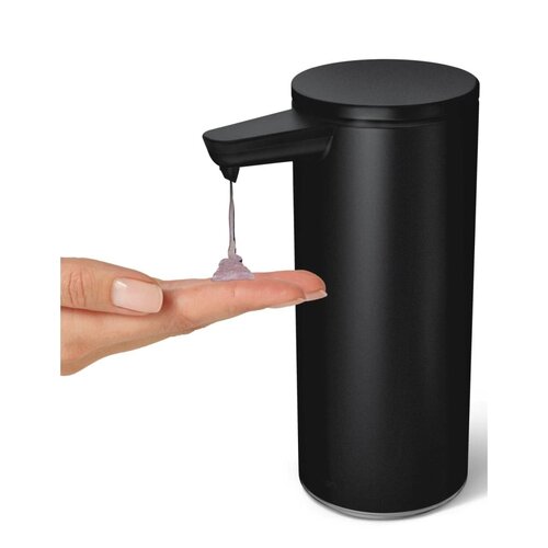Simplehuman Dozownik bezdotykowy mydła 266 ml, ładowalny, czarna stal matowa