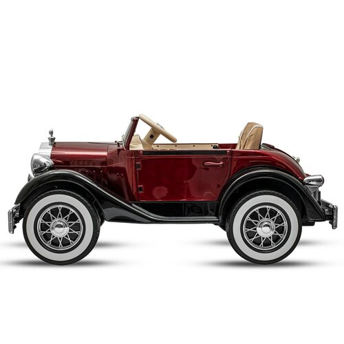 Baby Mix Dětské elektrické autíčko Retro 4 x 4, červená