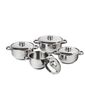Set oale inox cu capac inox 4Home Destiny, 8 piese