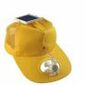 Solárna čiapka s ventilátorom, žltá