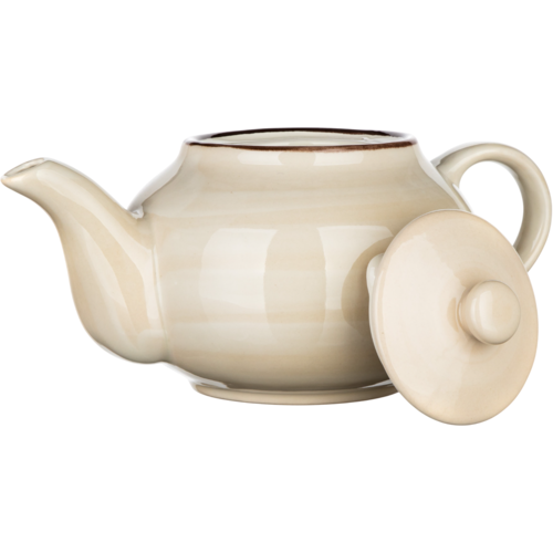 Ceainic din ceramică Banquet PALAS, 0,9 l, crem