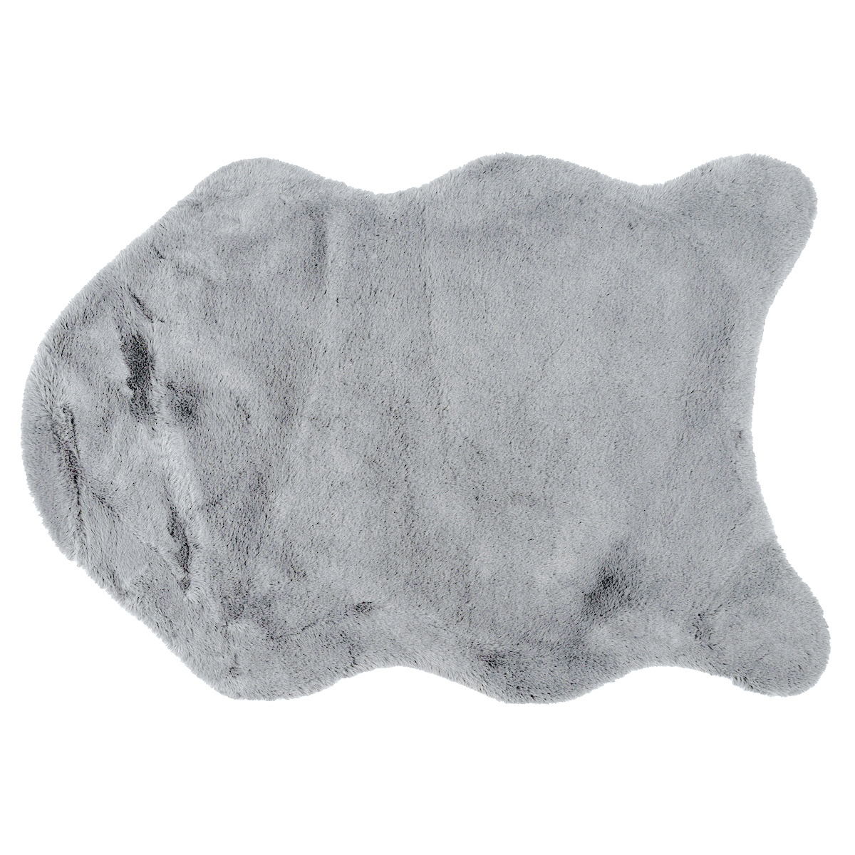 Sztuczne futerko Catrin jasnoszary, 60 x 90 cm