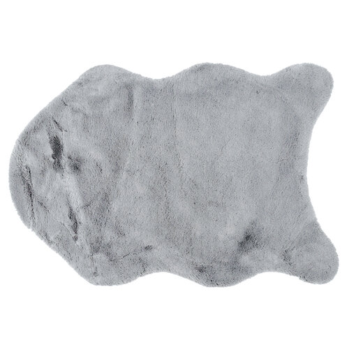 Sztuczne futerko Catrin jasnoszary, 60 x 90 cm