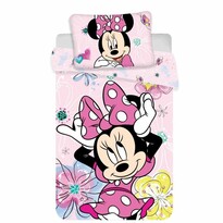 Lenjerie de pat din bumbac pentru pătuț Minnie butterfly 02 baby, 100 x 135 cm, 40 x 60 cm Lenjerie de pat din bumbac pentru pătuț Minnie butterfly 02 baby, 100 x 135 cm, 40 x 60 cm